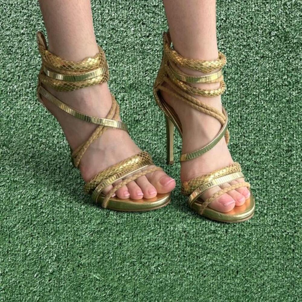 y2k vtg bebe strappy heel